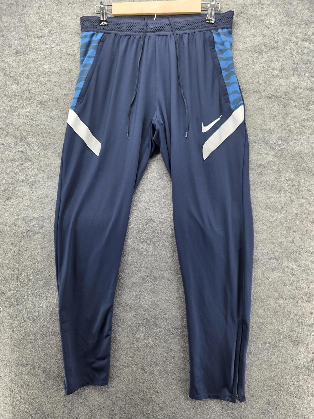 Nike Pants Mens M Blue Track Pants Dri-FIT Elastic Waist Pockets CW6093-451